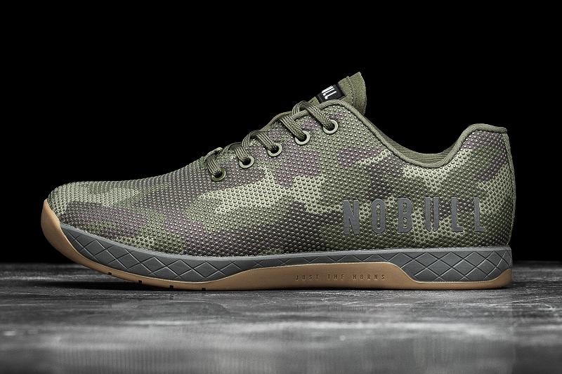 Olive Nobull Forest Camo Women\'s Trainers | CA N2105W